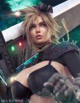  3d blonde_hair blue_eyes cloud_strife final_fantasy genderswap genderswap_(mtf) milapone sexy spiky_hair sword 