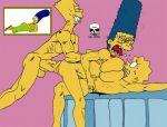 ahegao bart_simpson bent_over big_penis breast_press breasts incest lisa_simpson marge_simpson mother_and_son nude penis rough_sex symmetrical_docking the_fear the_simpsons wince yellow_skin