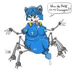  amputee blue_fur blue_skin krystal long_nipples nintendo penis potbelly som spider_legs star_fox tongue_out vulpine wtf 