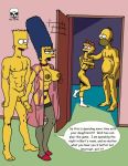 bart_simpson homer_simpson maggie_simpson marge_simpson socks stockings the_fear the_simpsons yellow_skin