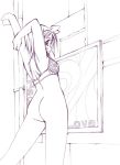 ass bottomless bra lucky_star monochrome tsukasa_hiiragi