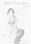 1girl double_penetration nintendo threesome wii wii_fit wii_fit_trainer