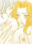  bleach blue_eyes blush breasts fuck gin_ichimaru grope hair horny ichimaru_gin lipstick lowres matsumoto_rangiku nipples rangiku_matsumoto 