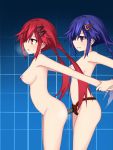 /// 1girl 2_girls ankokuboshi_kurome blue_hair blush completely_nude erect_nipples g.g._kakeru gesu_sho hair_ornament high_resolution hyperdimension_neptunia incest low_twintails multiple_girls navel neptunia_(series) nipples nude orange_eyes purple_eyes red_hair selfcest shin_jigen_game_neptune_vii sisters smile strap-on sweat tennouboshi_uzume tied_hair twin_tails yuri