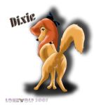 big_breasts canine disney dixie_(the_fox_and_the_hound) furry lonewolf nipples the_fox_and_the_hound