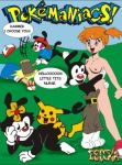 animaniacs ash_ketchum ass breasts doggy_position dot_warner erect_nipples escoria from_behind misty nipples nude pikachu pokemaniacs pokemon small_breasts spread_legs vaginal wakko_warner yakko_warner