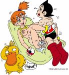  anus ass astro_boy breasts cum cum_drip cum_inside erect_nipples erection hairless_pussy huge_breasts internal_cumshot kasumi_(pokemon) misty nev_(artist) nipples nude penis pokemon psyduck pussy spread_legs vaginal 