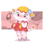 animal_crossing animal_crossing_new_leaf bbw doubutsu_no_mori elephant embarrassed margie_(animal_crossing) nintendo pussy sari_(tobidase_dobutsu_no_mori) two_tone_hair