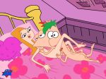 bed bedroom candace_flynn ferb_fletcher incest nude phineas_and_ferb phineas_flynn threesome wdj