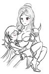 final_fantasy final_fantasy_iv monochrome rosa_farrell rydia