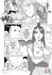 ace_attorney comic franziska_von_karma maya_fey mia_fey monochrome phoenix_wright