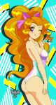  1girl adagio_dazzle adagio_dazzle_(eg) ass danmakuman equestria_girls female female_only friendship_is_magic humanized long_hair looking_at_viewer mostly_nude my_little_pony older older_female one-piece_swimsuit one_eye_closed solo standing swimsuit young_adult young_adult_female young_adult_woman 