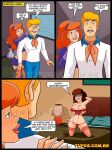 1boy 2_girls comic daphne_blake freddy_jones scooby scooby-doo text velma_dinkley