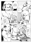  cave_story chaco comic mimiga monochrome santa_(cave_story) 