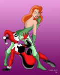 2006 bad_guy_(artist) batman_(series) batman_the_animated_series dc dc_comics dcau female_only harleen_quinzel harley_quinn ivyquinn pamela_isley poison_ivy pussylicking yuri