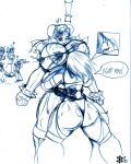 capcom chun-li isabella_valentine ken_masters mega_man monochrome namco soul_calibur street_fighter