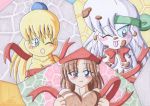 adeleine_(kirby) beret black_hair green_dress kirby_(series) kirby_64 nintendo painter silica_(kirby) tiff