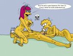 bart_simpson jessica_lovejoy lisa_simpson the_fear the_simpsons vacuum_suck yellow_skin