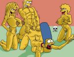 ahegao anal ass ass_grab bart_simpson big_breasts breast_grab breasts doggy_position incest lisa_simpson maggie_simpson marge_simpson masturbation nude pearls penis r2 rough_sex the_fear the_simpsons top-down_bottom-up watching yellow_skin