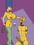 bart_simpson bdsm boots cbt marge_simpson spanking the_fear the_simpsons yellow_skin