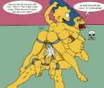 anal bart_simpson double_penetration incest lisa_simpson marge_simpson mother_&_daughter mother_&_son strap-on the_fear the_simpsons vaginal yellow_skin