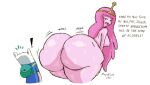 1boy 1girl adventure_time ass ass_awe big_ass breasts bubble_butt cartoon_network dat_ass dirty_talk dumptruck_ass fat_ass finn_the_human gigantic_ass huge_ass imminent_sex jiggling_ass massive_ass megabippy pink_body pink_hair princess_bubblegum sweat sweaty_butt text uncensored wobble wobbling_ass