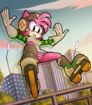  amy_rose fanart hedgehog_girl mobian_(species) 