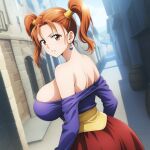 1girl ai_generated big_breasts breasts brown_eyes cf cleavage clothed_female dragon_quest dragon_quest_viii female_focus high_res jessica_albert long_hair patreon patreon_reward red_hair solo_female stable_diffusion teen twin_tails video_game_character video_game_franchise