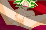  2_girls 3_girls anus big_breasts bitch breasts caulifla closed_eyes completely_nude dragon_ball dragon_ball_super earrings female_masturbation female_only fingering fusion green_hair hooker kale_(dragon_ball) kefla_(dragon_ball) legs_apart masturbation nude pervert pervert_female potara_earrings potara_fusion pussy pussy_focus setthh98 sex_invitation sexually_suggestive smile 