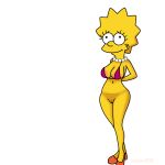  big_breasts bikini bottomless large_areolae lisa_simpson lisalover the_simpsons 