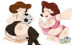 big_breasts brown_hair gosgoz light-skinned_female light_skin mallory_mcdoogle milf milf soccer_mom_(tom_and_jerry) tom_and_jerry tom_and_jerry:_the_fast_and_the_furry underwear