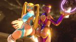 2girls 3d 3d_(artwork) alternate_costume ass dark-skinned_female dark_skin menat rainbow_mika street_fighter street_fighter_v