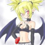  blonde_hair cosplay costume_switch disgaea disgaea_2 etna etna_(cosplay) lowres makai_senki_disgaea_2 red_eyes rozalin wings 