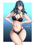 1girl alluring blue_eyes byleth_(fire_emblem) byleth_(fire_emblem)_(female) fire_emblem fire_emblem:_three_houses light-skinned_female light_skin nintendo sonicheroxd teal_hair