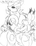 comic digimon gatomon monochrome renamon