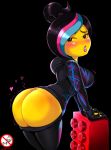  ass big_ass big_breasts breasts erect_nipples looking_at_viewer lucy presenting presenting_hindquarters shadman the_lego_movie undressing wyldstyle yellow_skin 