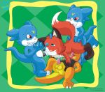  charmander digimon pokemon raukue veemon 