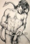 kurt_wagner male male_only marvel monochrome nightcrawler x-men x-men_evolution