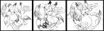 comic digimon gatomon monochrome renamon