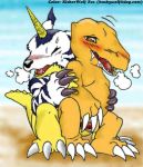  agumon digimon gabumon tagme 