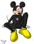 1boy 2009 akun anthro disney front_view fur furry male male_only mickey_mouse mouse nude penis simple_background sitting smile spread_legs tagme white_background