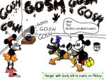  disney english_text mickey_mouse minnie_mouse paint pluto 