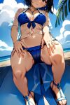  1girl ai_generated anime_coloring attractive beach bikini edited_art female_focus female_human female_only female_solo girlfriend hot hottie irresistible legs nature naughty provocative seducing seduction seductive seductive_female sensual sexy solo_female solo_focus solo_human tagme temptation tempting thighs wife 