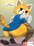 1girl after_anal after_sex aggressive_retsuko aggretsuko anal_gape anal_juice anal_juice_on_dildo anal_juice_string anal_juice_trail anal_juices anal_only anal_wink anal_winking anally_gaped anthro anus anus_focus anus_juice ass ass_focus ass_juice ass_juice_on_dildo ass_juice_trail bodily_fluids breasts butt_plug buttplug buttplug_pull_out clothed clothed_female clothed_sex clothes_lift clothes_pull clothing clothing_lift clothing_pull crouch crouched crouching crouching_female dialogue female_focus female_only gape gaped gaped_anus gaped_ass gaping gaping_anus gaping_ass ike_marshall looking_at_another looking_at_viewer looking_away looking_back retsuko sex_toy spread_anus spread_ass spread_butt squat squatting squatting_female squatting_on_dildo squatting_position stockings sweat sweatdrop sweating sweaty sweaty_body twitching winking_anus