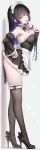  ai_generated bare_thighs big_breasts black_hair bocchi_the_rock! cyan_eyes ear_piercing grin huge_breasts huge_thighs long_hair looking_at_viewer maid_headdress maid_uniform multicolored_hair nipples_visible_through_clothing pa-san solo_female squatting stockings sweat sweatdrop thick_body thick_female thick_thighs thighs tongue_out 