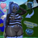  1girl 1girls abdomen antennae anthro bee bee_girl bee_swarm_simulator bee_wings beige beige_skin belly belly_button black_body black_fur blue_hair blueberry body_markings bomb bombergirl bored bottom_heavy chubby chunky eating embarrassed embarrassed_expression embarrassed_female embarrassed_nude_female fat_ass female_focus female_only fluffy_(artist) furry furry_female furry_only gifted_vicious_bee happy head_spikes insect_humanoid insects lifting lifting_shirt neck_tuft nude nude_female obese overweight panty_slip panty_straps plump pussy pussy_blush recolor reference_image roblox roblox_avatar roblox_game simple_background simple_coloring simple_hands simple_shading sketch small_breasts smile smooth_skin solo_female solo_focus standing stinger thumbnail tpaktop tpycuku true_flat_chest vicious_bee wide_hips wide_thighs yellow_eyes youtube 