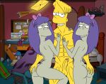 1boy 2_girls bart_simpson bed nude nude_female nude_male png sexy sexy_ass sexy_body sexy_pose sherri_mackleberry terri_mackleberry the_simpsons