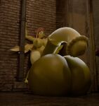  blendermusings fluttershy fluttershy_(mlp) fluttershy_looking_at_her_penis horsecock hyper_penis my_little_pony 