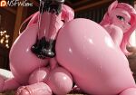  1futa 1girl ai_generated animal_ears animal_penis anthro ass big_ass big_breasts blue_eyes breasts curvy dildo equine fat_ass friendship_is_magic furry futanari heavy_breasts horse_ears horse_penis horsecock huge_ass huge_balls huge_breasts huge_cock huge_penis large_ass looking_back my_little_pony nipples nsfwgens patreon patreon_logo penis pink_body pink_hair pinkie_pie_(mlp) smile testicle thick thick_ass thick_thighs veiny_balls veiny_penis voluptuous wide_hips 