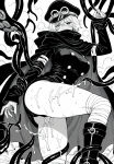 ai_generated bare_thighs big_breasts bukkake cum cum_on_body cum_on_thighs cum_on_upper_body excessive_cum gunko_(one_piece) heterochromia huge_ass huge_breasts huge_thighs imminent_penetration looking_at_viewer masked_female military_hat monochrome monochrome_ai one_piece panties short_hair shuri_(one_piece) solo_female tentacle thick_body thick_female thick_thighs thighs voluptuous voluptuous_female